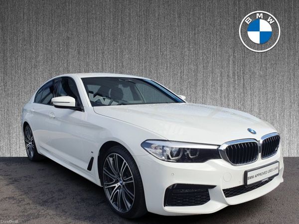 BMW 5-Series Saloon, Petrol Plug-in Hybrid, 2020, White
