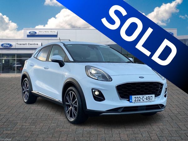 Ford Puma SUV, Petrol Hybrid, 2023, White