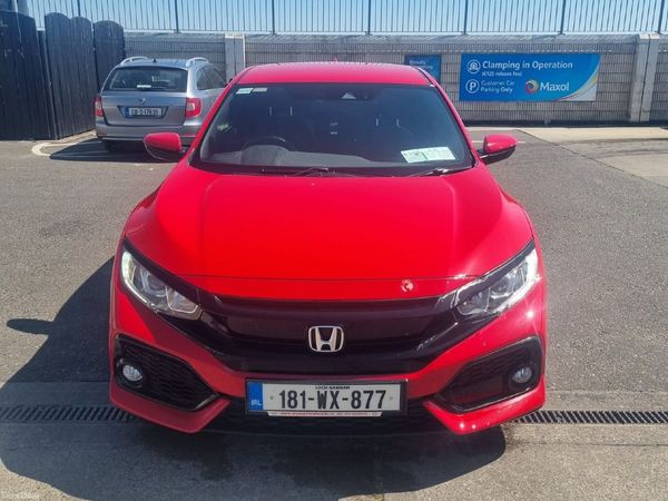 Honda Civic Hatchback, Petrol, 2018, Red