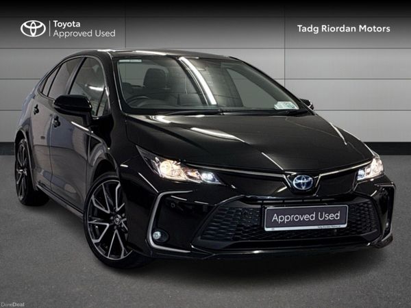 Toyota Corolla Saloon, Petrol Hybrid, 2023, Black