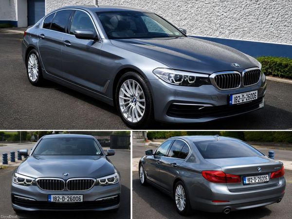 BMW 5-Series Saloon, Petrol Plug-in Hybrid, 2018, Blue