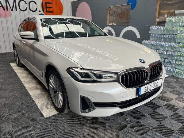 BMW 5-Series Saloon, Petrol Hybrid, 2021, White