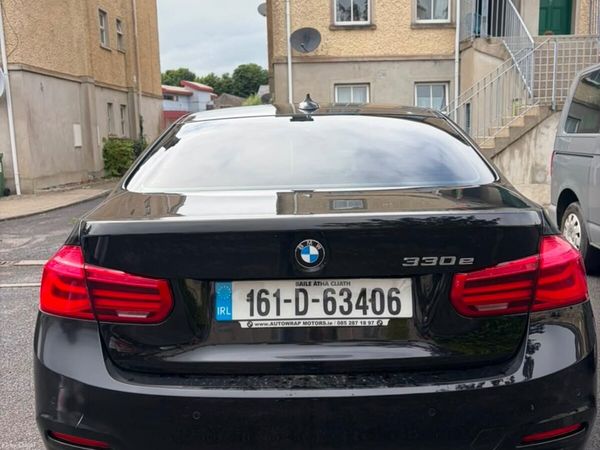 BMW 3-Series Saloon, Petrol Plug-in Hybrid, 2016, Black