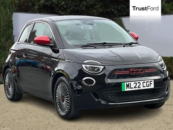 Fiat 500e Hatchback, Electric, 2022, Black