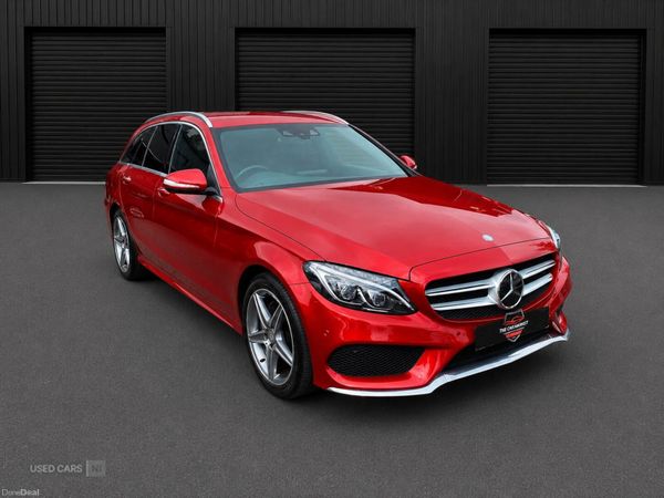 Mercedes-Benz C-Class , Petrol, 2015, Red