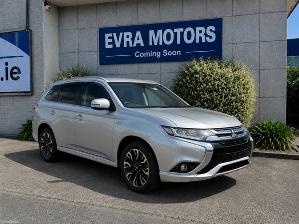 Mitsubishi Outlander SUV, Petrol Plug-in Hybrid, 2018, Silver