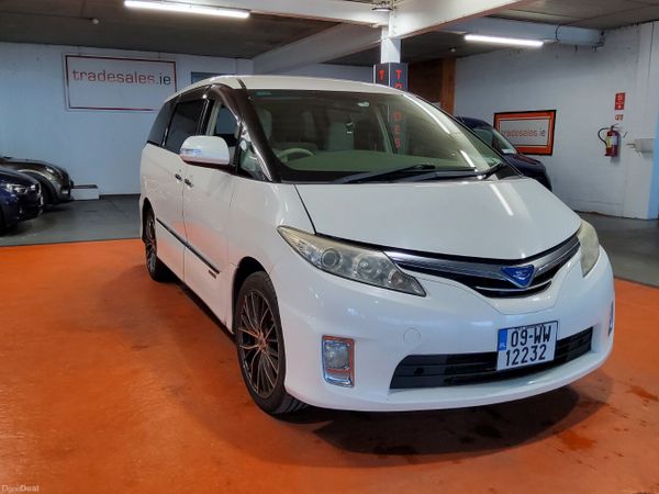 Toyota Estima MPV, Petrol Hybrid, 2009, White