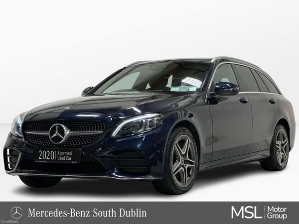 Mercedes-Benz C-Class Estate, Diesel Plug-in Hybrid, 2020, Blue