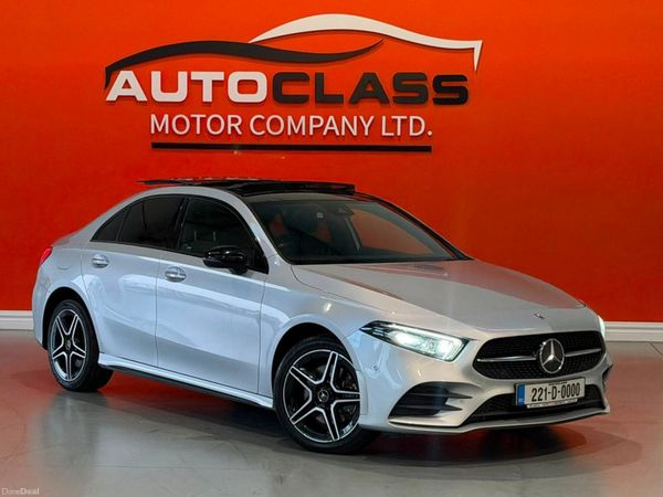 Mercedes-Benz A-Class Saloon, Petrol Hybrid, 2022, Silver