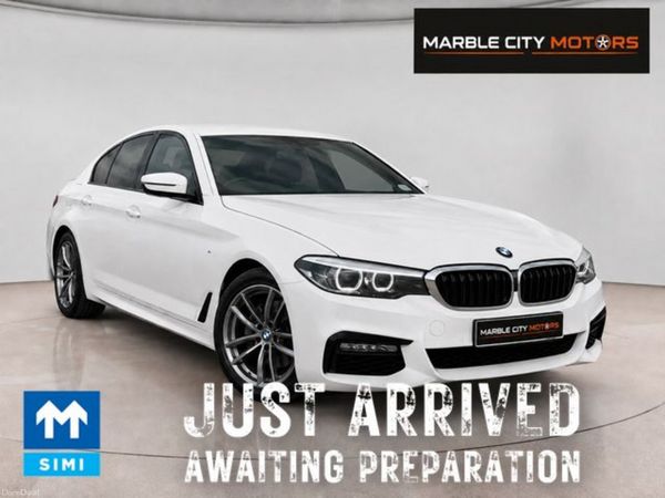 BMW 5-Series Saloon, Petrol Plug-in Hybrid, 2019, White