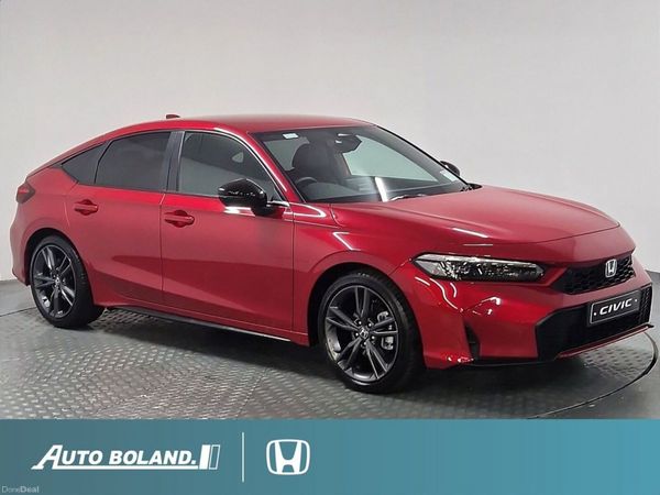 Honda Civic Hatchback, Petrol Hybrid, 2026, Red