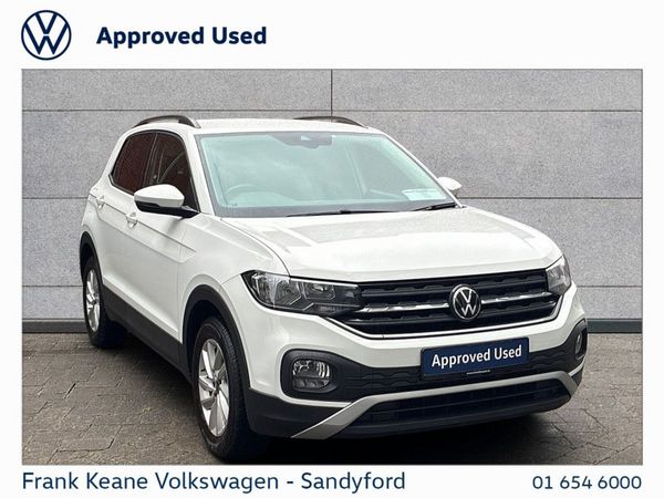 Volkswagen T-Cross Hatchback, Petrol, 2023, White