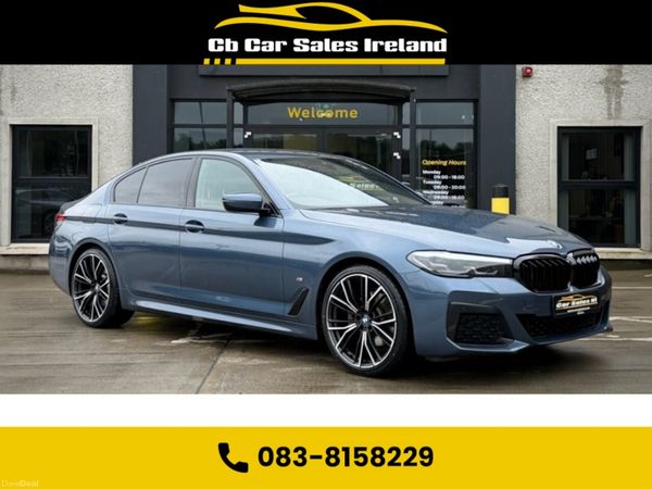 BMW 5-Series Saloon, Diesel Hybrid, 2022, Blue