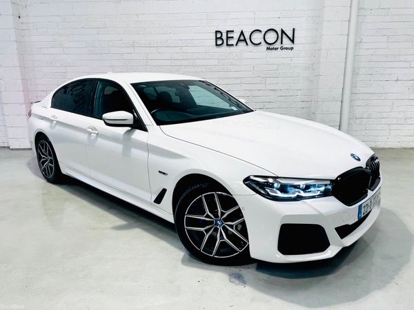 BMW 5-Series Saloon, Petrol Plug-in Hybrid, 2022, White