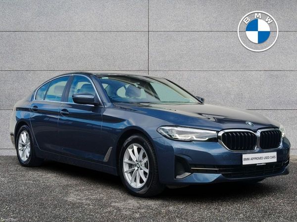 BMW 5-Series Saloon, Diesel Hybrid, 2023, Blue