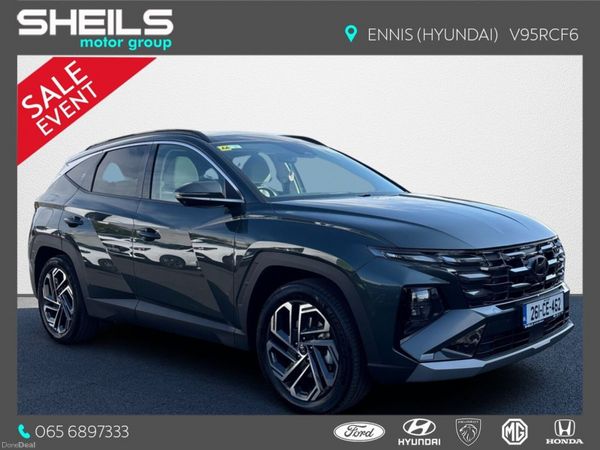 Hyundai Tucson SUV, Petrol Plug-in Hybrid, 2026, Green