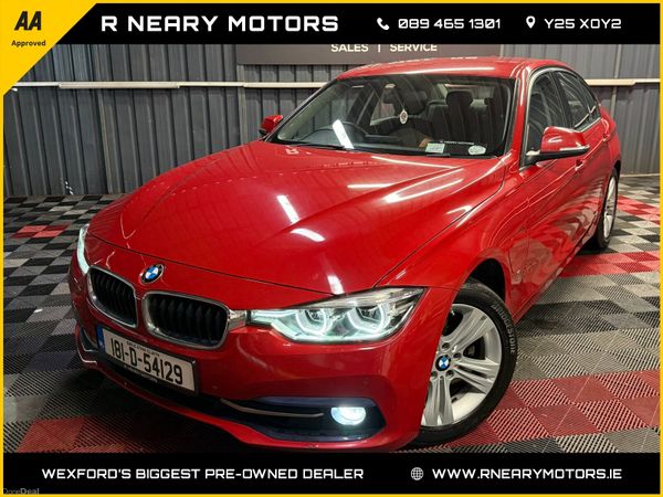 BMW 3-Series Saloon, Petrol Plug-in Hybrid, 2018, Red