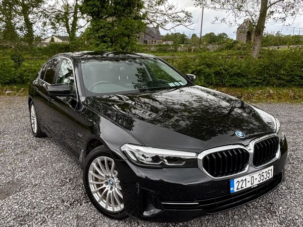 BMW 5-Series Saloon, Petrol Plug-in Hybrid, 2022, Black
