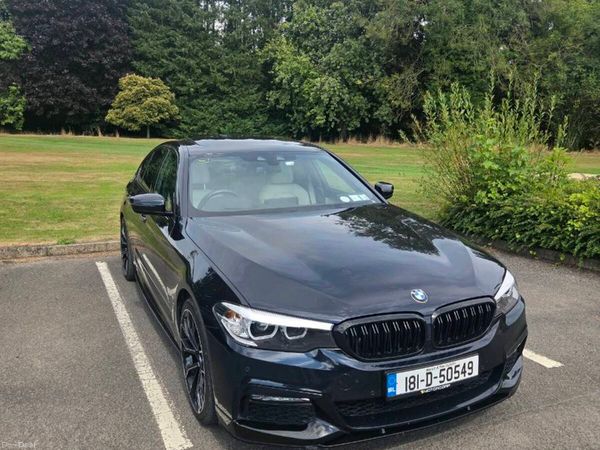 BMW 5-Series Saloon, Petrol Plug-in Hybrid, 2018, Blue