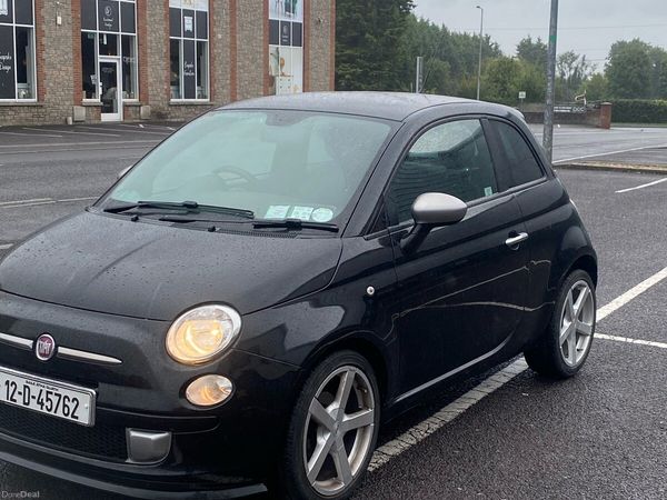 Fiat 500 Hatchback, Petrol, 2012, Black