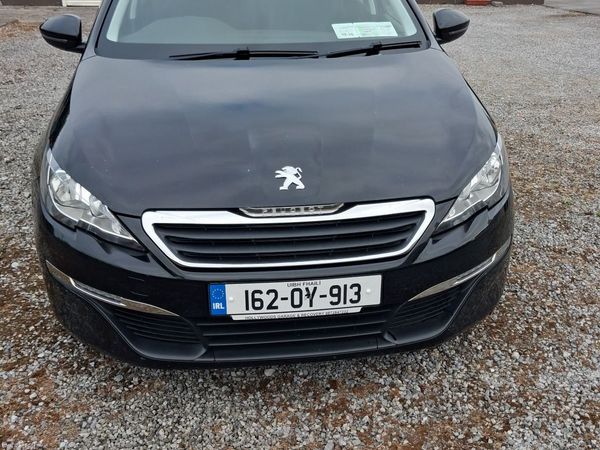 Peugeot 308 Hatchback, Diesel, 2016, Black