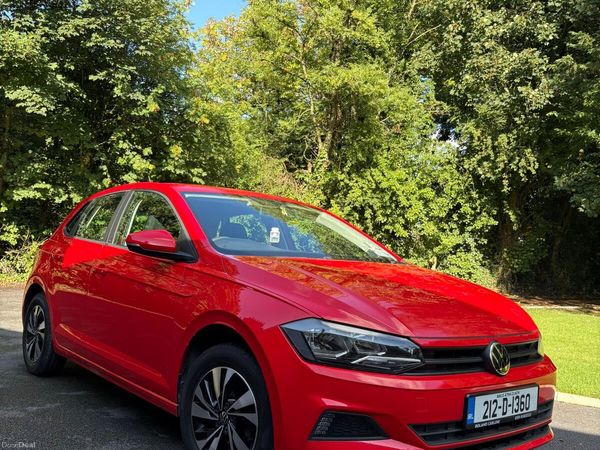 Volkswagen Polo Hatchback, Petrol, 2021, Red