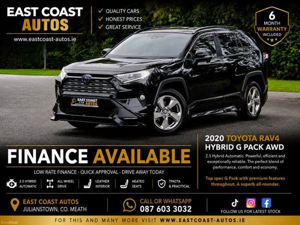 Toyota RAV4 SUV, Petrol Hybrid, 2020, Black