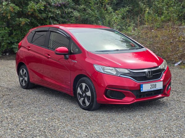 Honda Fit Hatchback, Petrol Hybrid, 2018, Red