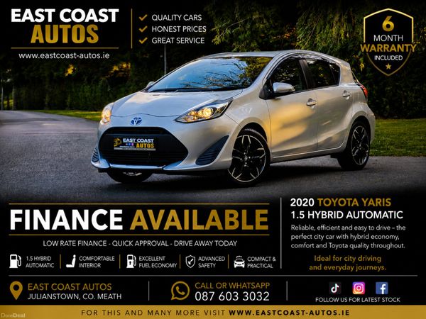 Toyota Aqua Hatchback, Petrol Hybrid, 2020, Silver
