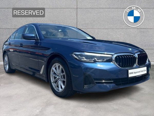 BMW 5-Series Saloon, Diesel Hybrid, 2023, Blue