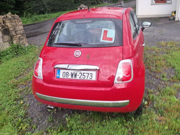 Fiat 500 Hatchback, Petrol, 2008, Red