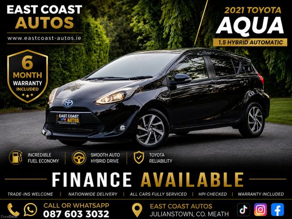 Toyota Aqua Hatchback, Petrol Hybrid, 2021, Black