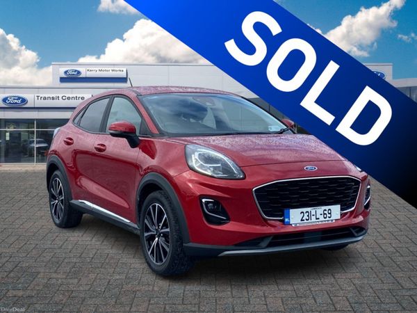 Ford Puma MPV, Petrol Hybrid, 2023, Red