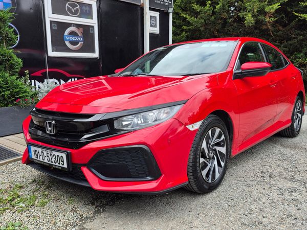 Honda Civic Hatchback, Petrol, 2019, Red