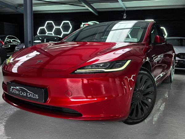 Tesla Model 3 Saloon, Electric, 2024, Red