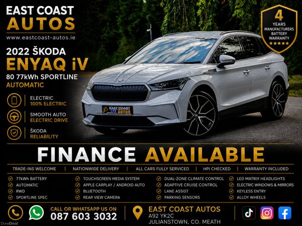 Skoda Enyaq Coupe SUV, Electric, 2022, Silver