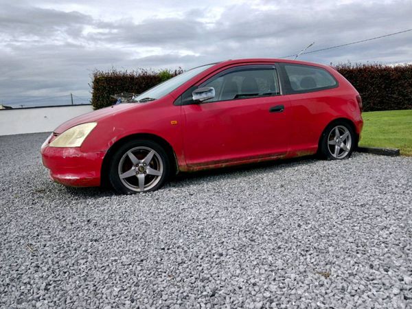 Honda Civic Hatchback, Petrol, 2002, Red