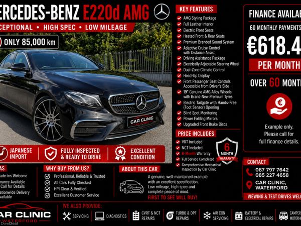 Mercedes-Benz 220 Saloon, Diesel, 2018, Black