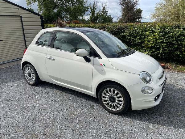 Fiat 500 Hatchback, Petrol, 2018, White