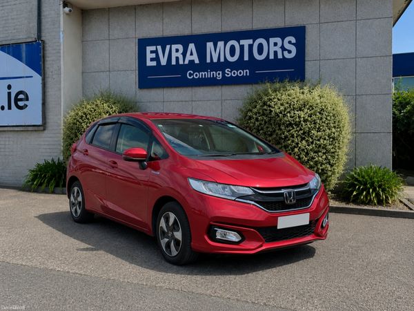 Honda Fit Hatchback, Petrol Hybrid, 2019, Red