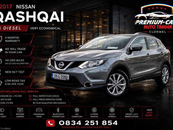 Nissan Qashqai SUV, Diesel, 2017, Grey