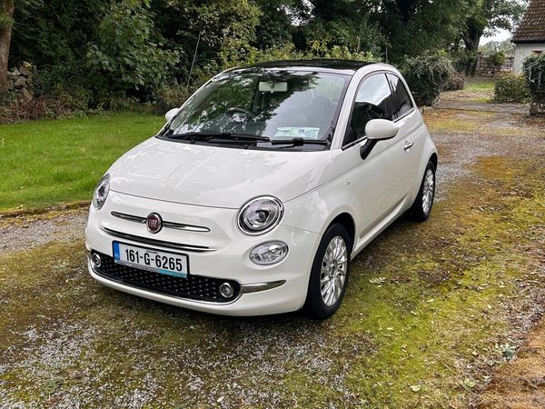 Fiat 500 Hatchback, Petrol, 2016, White