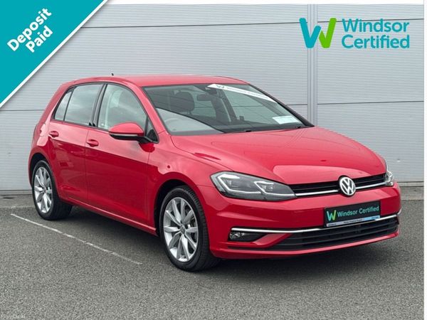Volkswagen Golf Hatchback, Petrol, 2019, Red
