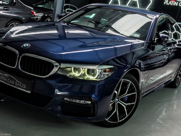 BMW 5-Series Saloon, Petrol Plug-in Hybrid, 2018, Blue