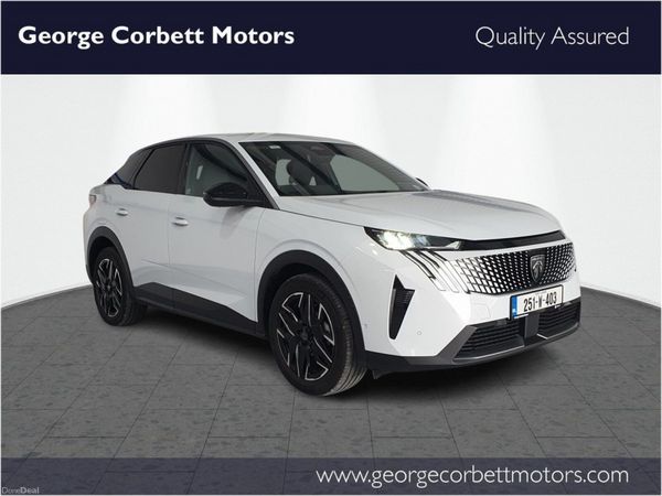 Peugeot 3008 SUV, Petrol Hybrid, 2025, White