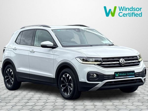 Volkswagen T-Cross Hatchback, Petrol, 2021, White