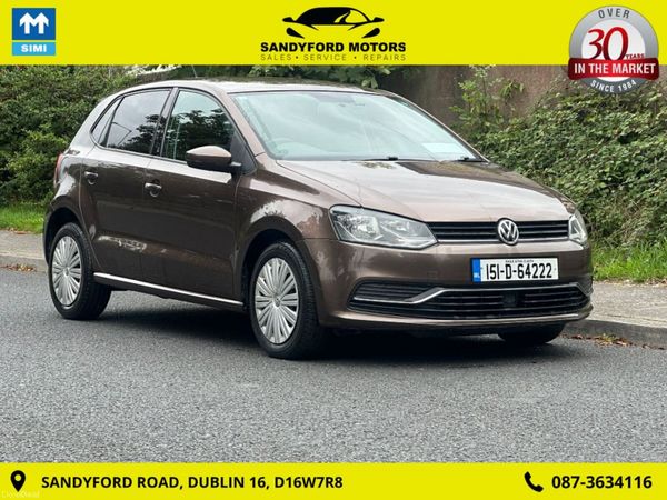 Volkswagen Polo Hatchback, Petrol, 2015, Brown