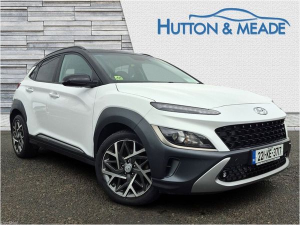 Hyundai KONA SUV, Petrol Hybrid, 2022, White