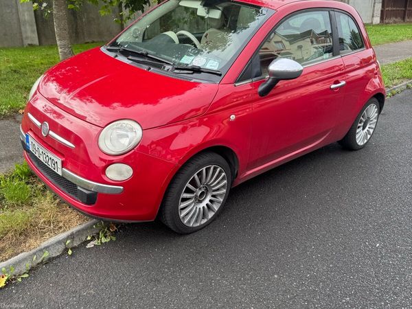 Fiat 500 Hatchback, Petrol, 2009, Red