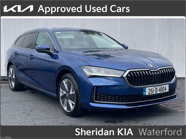 Skoda Superb Estate, Petrol Plug-in Hybrid, 2025, Blue